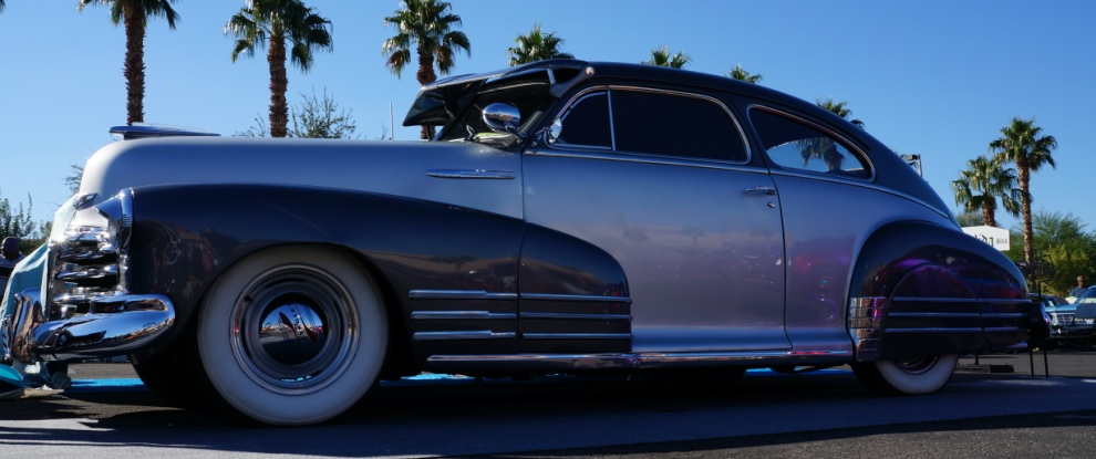 Classic car show lowrider